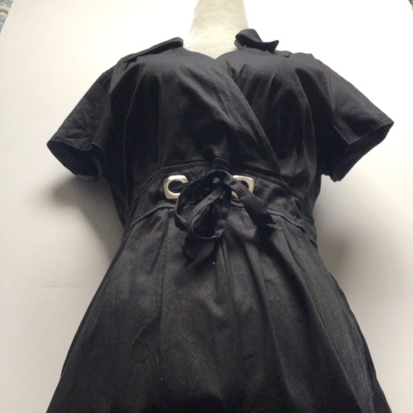 Black Kimono Dress Size 8 - Picture 6 of 6